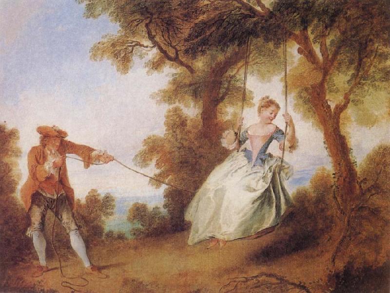 Nicolas Lancret THe Swing oil painting picture